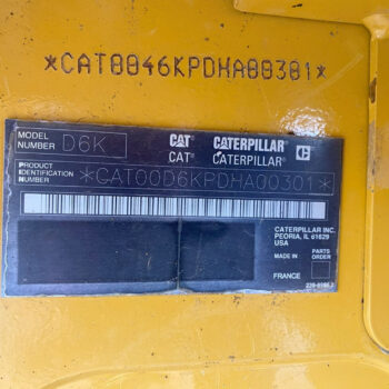 Caterpillar D6 K LGP rupsdozer