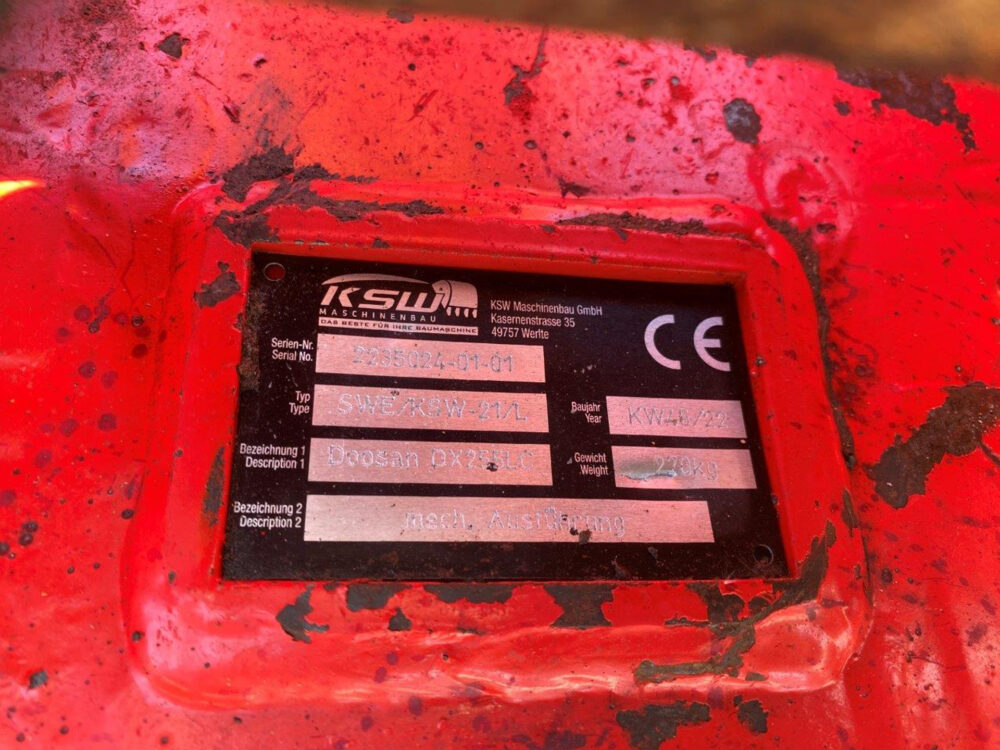 Doosan DX 255 LC rupsgraafmachine