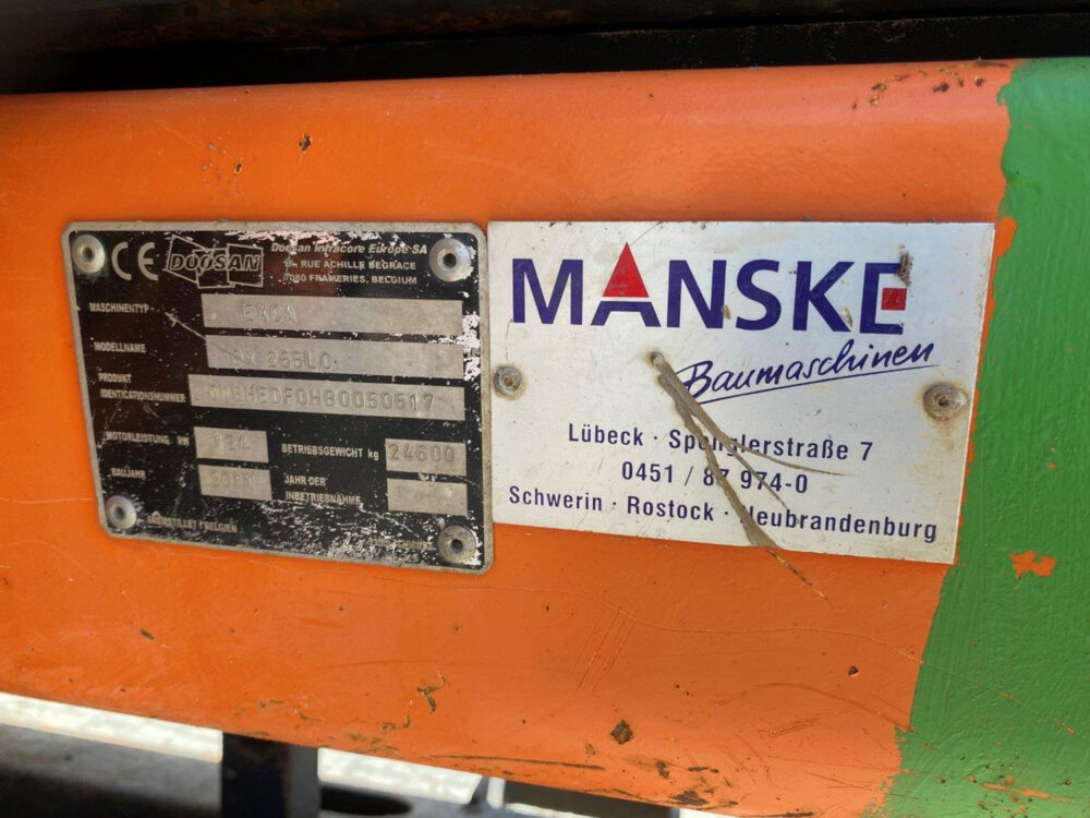 Doosan DX 255 LC rupsgraafmachine
