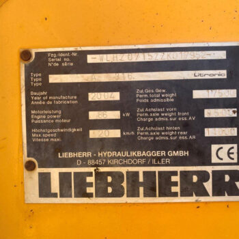 Liebherr A316 mobiele graafmachine