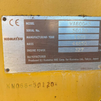 Komatsu WA 600-3 wiellader