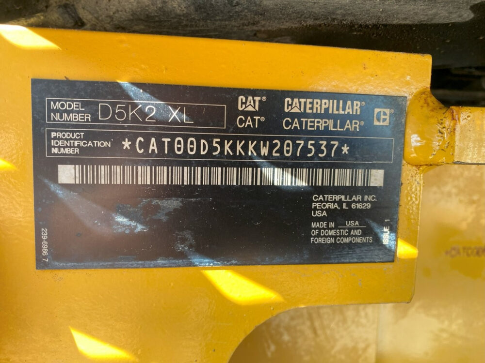 Caterpillar D5K2 XL rupsdozer