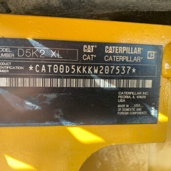 Caterpillar D5K2 XL rupsdozer
