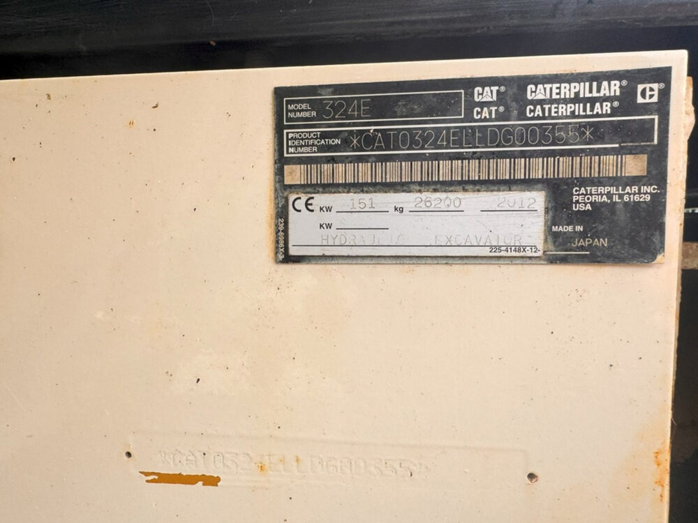 Caterpillar 324 E rupsgraafmachine