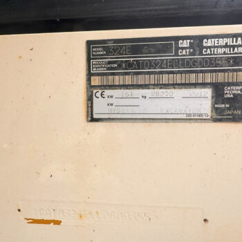 Caterpillar 324 E rupsgraafmachine