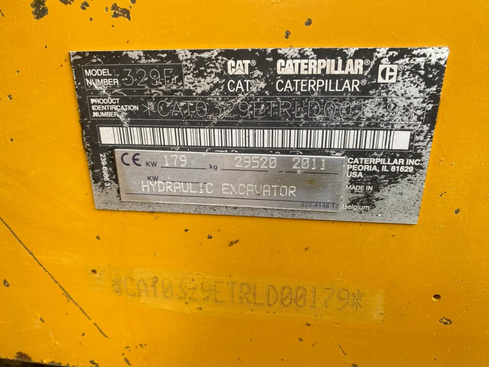 Caterpillar 329 ELN rupsgraafmachine