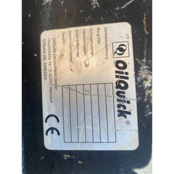OilQuick OQ80 Koppel plaat