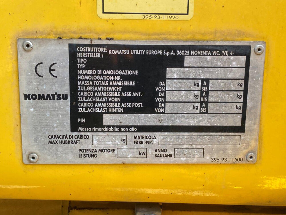 Komatsu WH716 verreiker + AIRCO!
