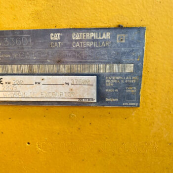 Caterpillar 336 DL rupsgraafmachine