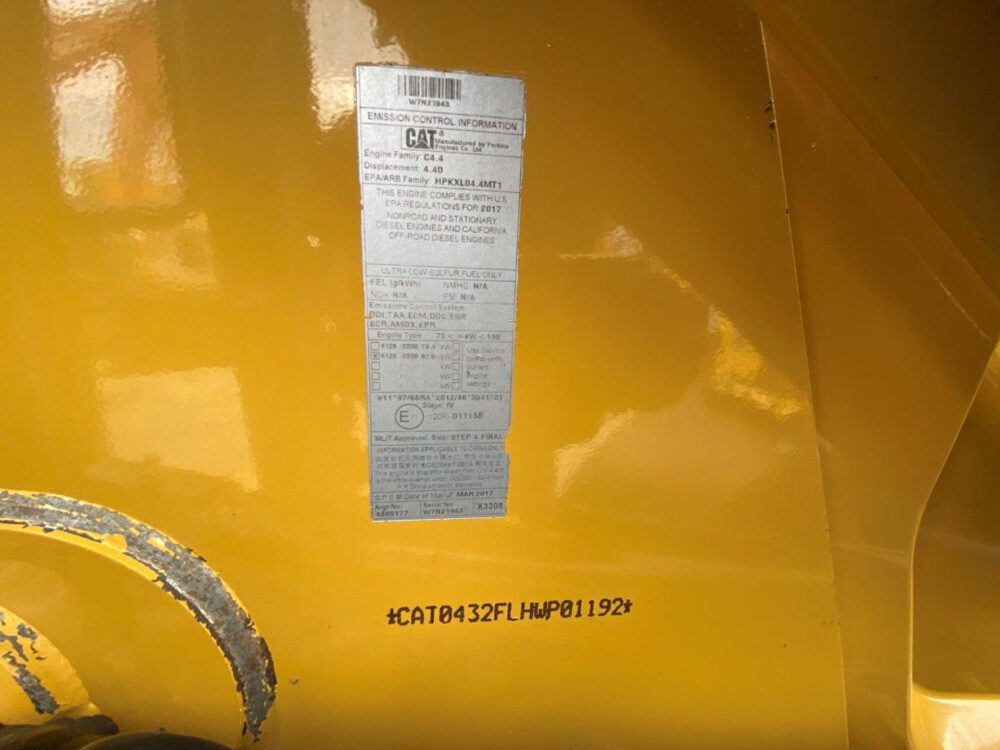 Caterpillar 432F2 graaflaad combinatie