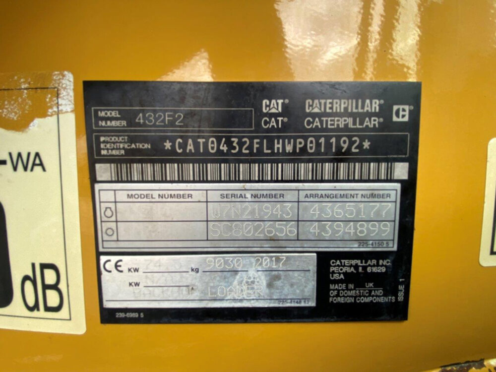 Caterpillar 432F2 graaflaad combinatie