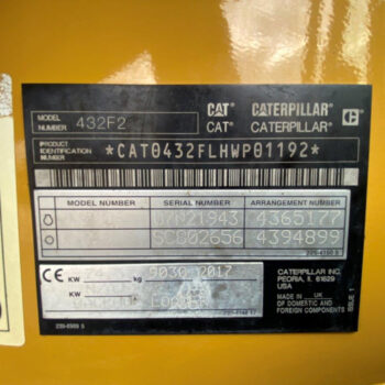 Caterpillar 432F2 graaflaad combinatie