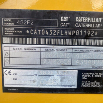 Caterpillar 432F2 graaflaad combinatie