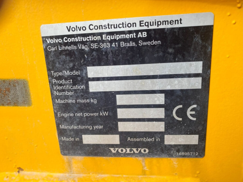 Volvo A40G 6×6 dumper