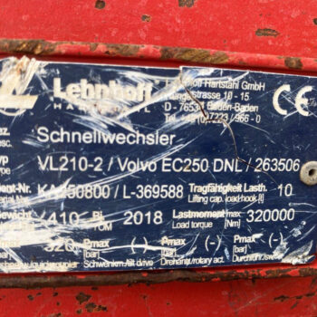 Volvo EC 250 DNL rupsgraafmachine