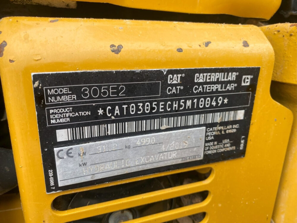 Caterpillar 305E2 minigraver + AIRCON!