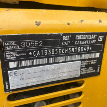 Caterpillar 305E2 minigraver + AIRCON!