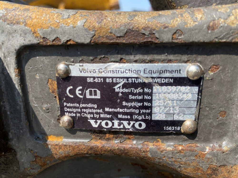 Volvo ECR38 minigraafmachine