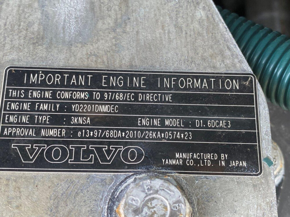 Volvo ECR38 minigraafmachine