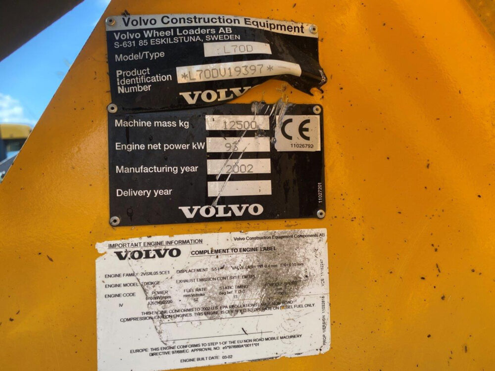 Volvo L70D wiellader