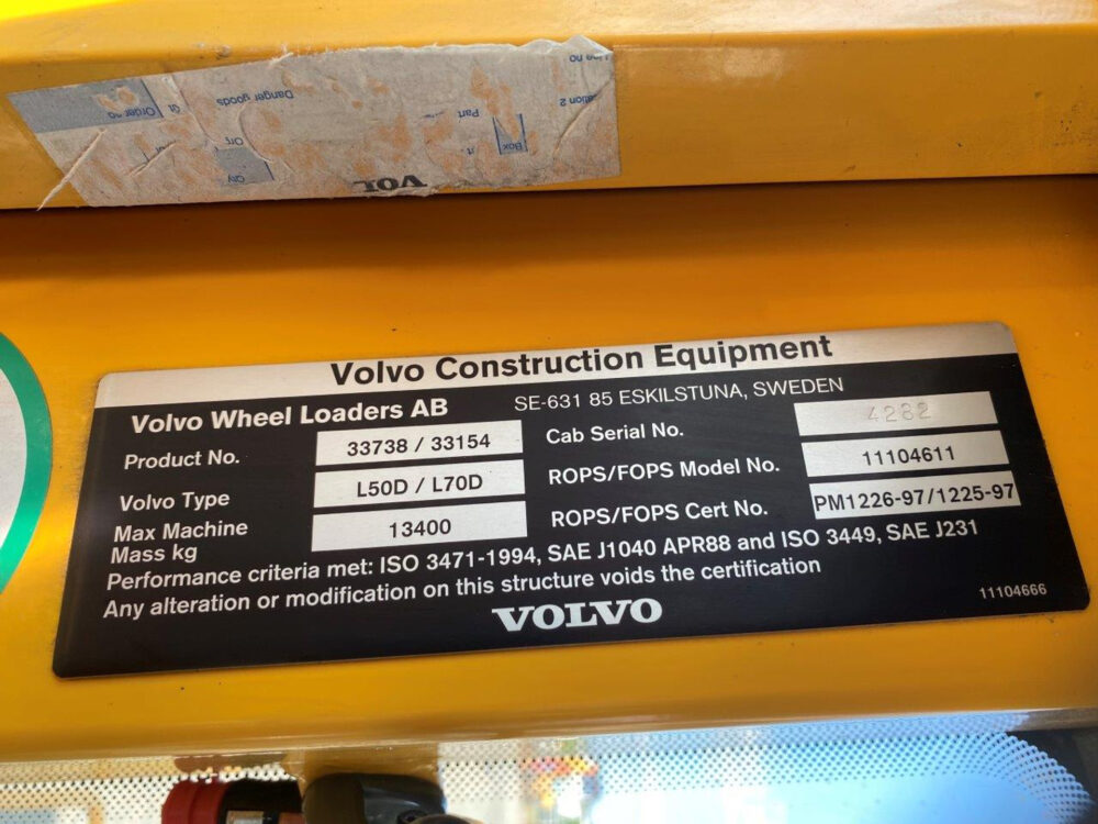 Volvo L70D wiellader