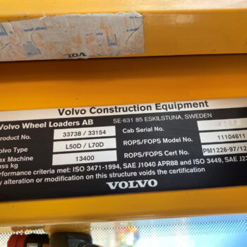 Volvo L70D wiellader