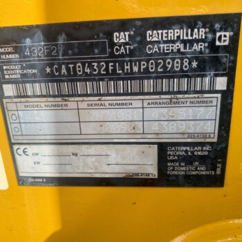 Caterpillar 432F2 graaflaad combinatie