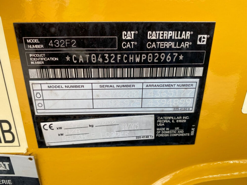 Caterpillar 432F2 graaflaad combinatie