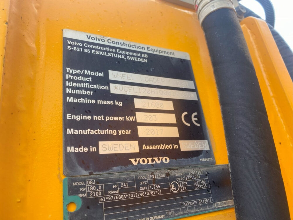 Volvo L120H wiellader