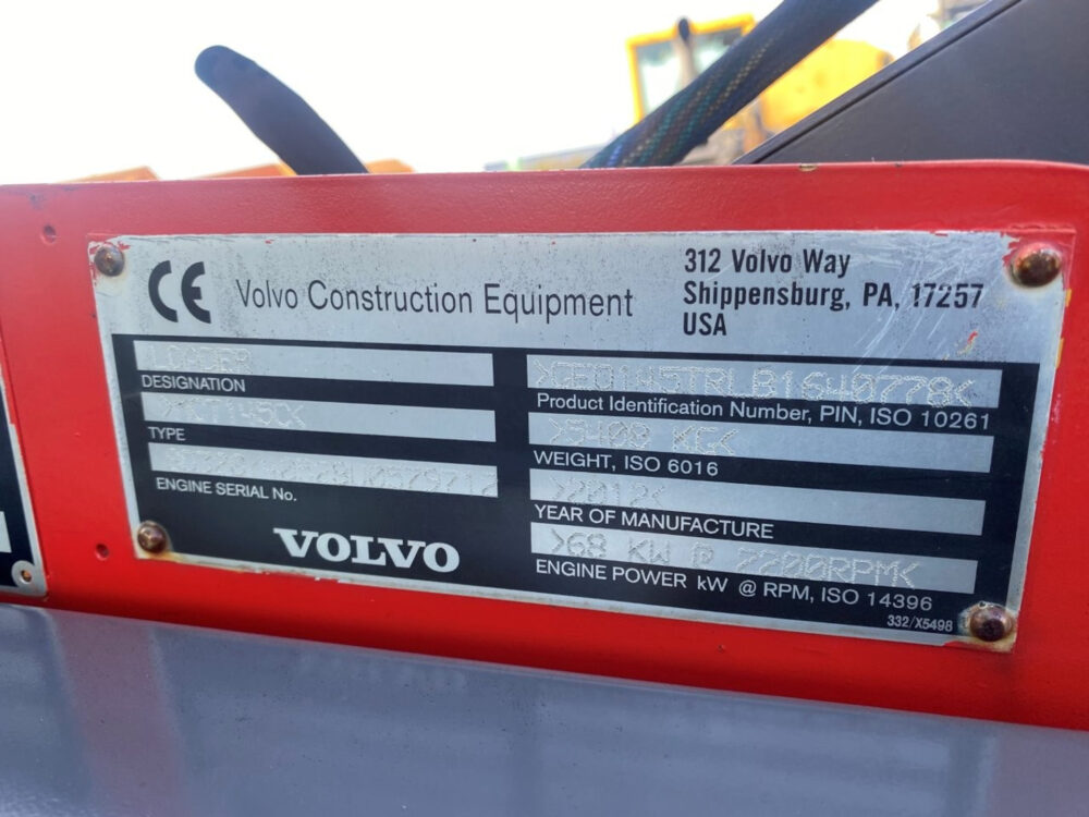 Volvo MCT145C geen 770 CAT285
