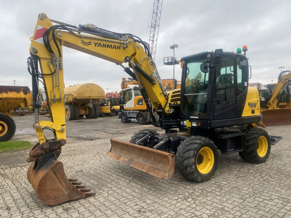 Yanmar B95W mobiele graafmachine