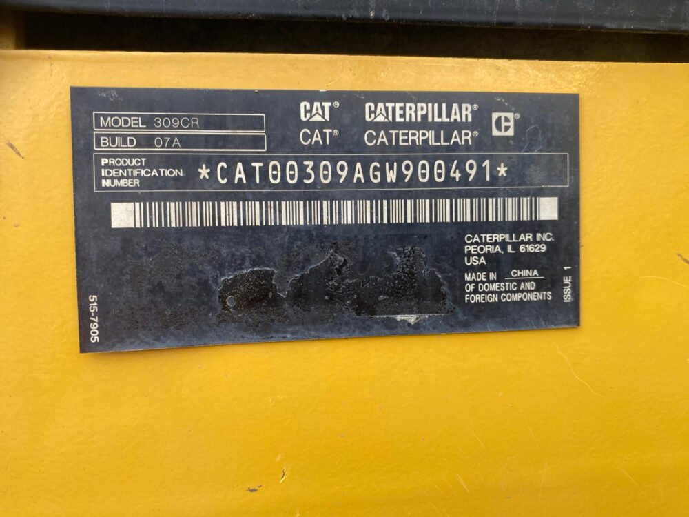 Caterpillar 309 CR Next Gen midigraver