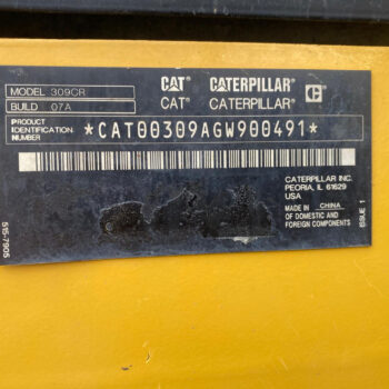Caterpillar 309 CR Next Gen midigraver