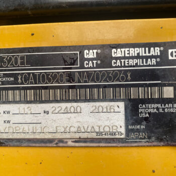 Caterpillar 320 EL rupsgraafmachine