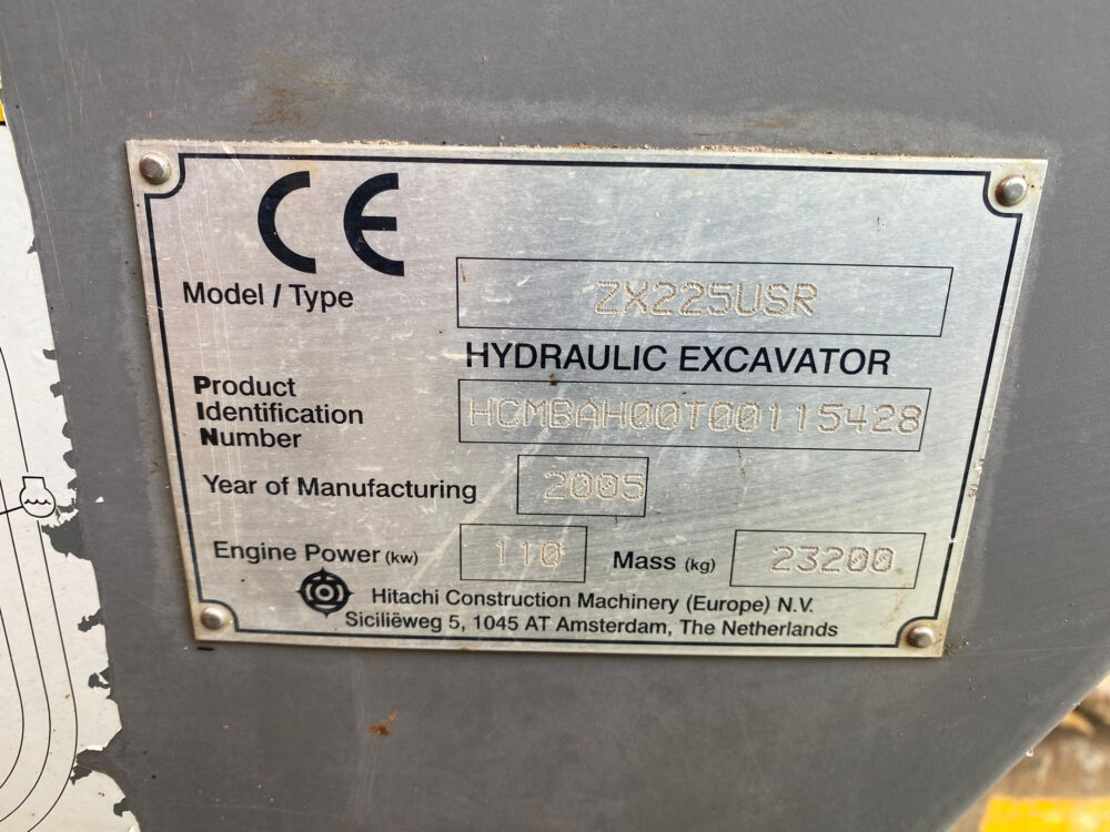 Hitachi ZX 225 USRLC rupsgraafmachine