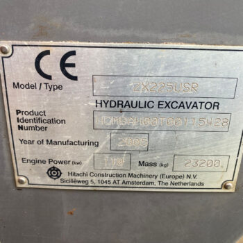 Hitachi ZX 225 USRLC rupsgraafmachine