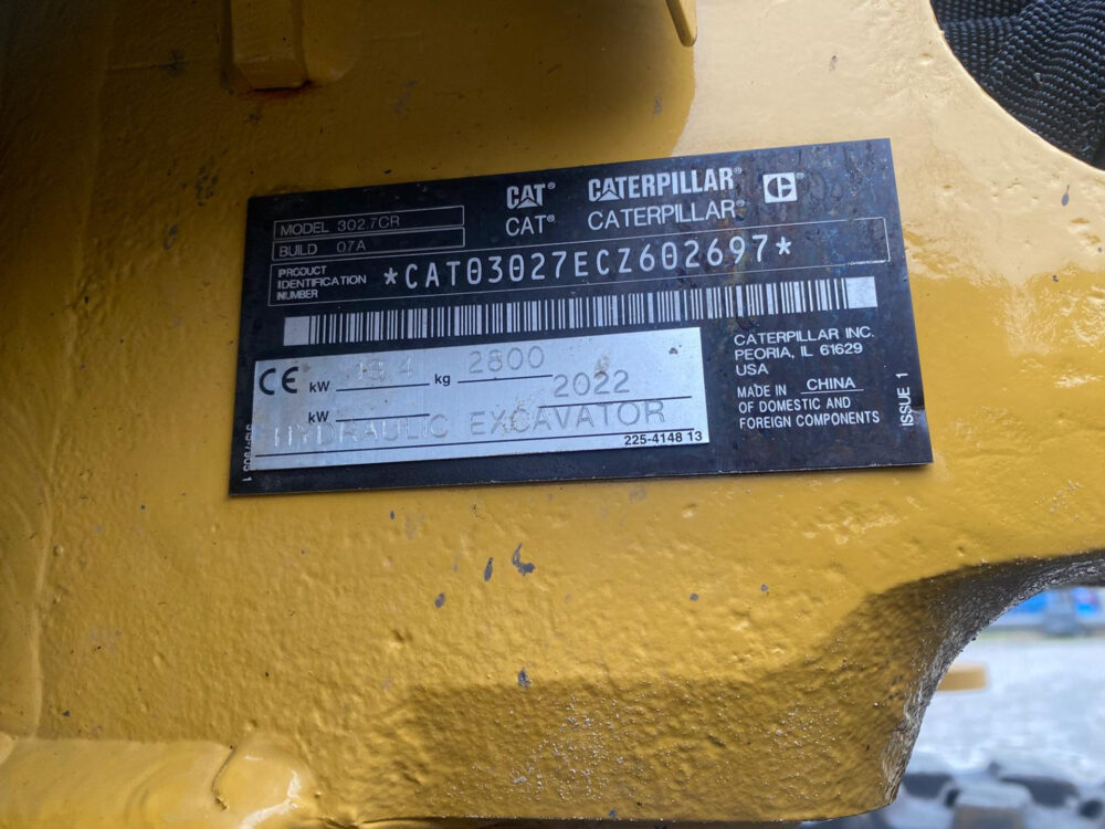 Caterpillar 302.7CR Next Gen minigraver
