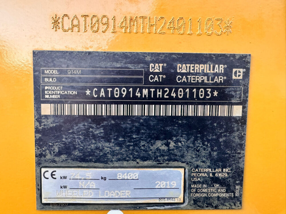 Caterpillar 914M wiellader