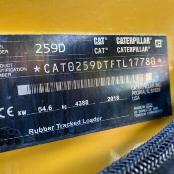 Caterpillar 259D rupslader