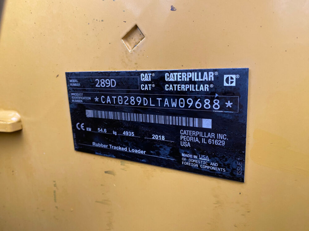 Caterpillar 289D rupslader