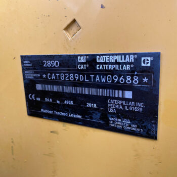 Caterpillar 289D rupslader