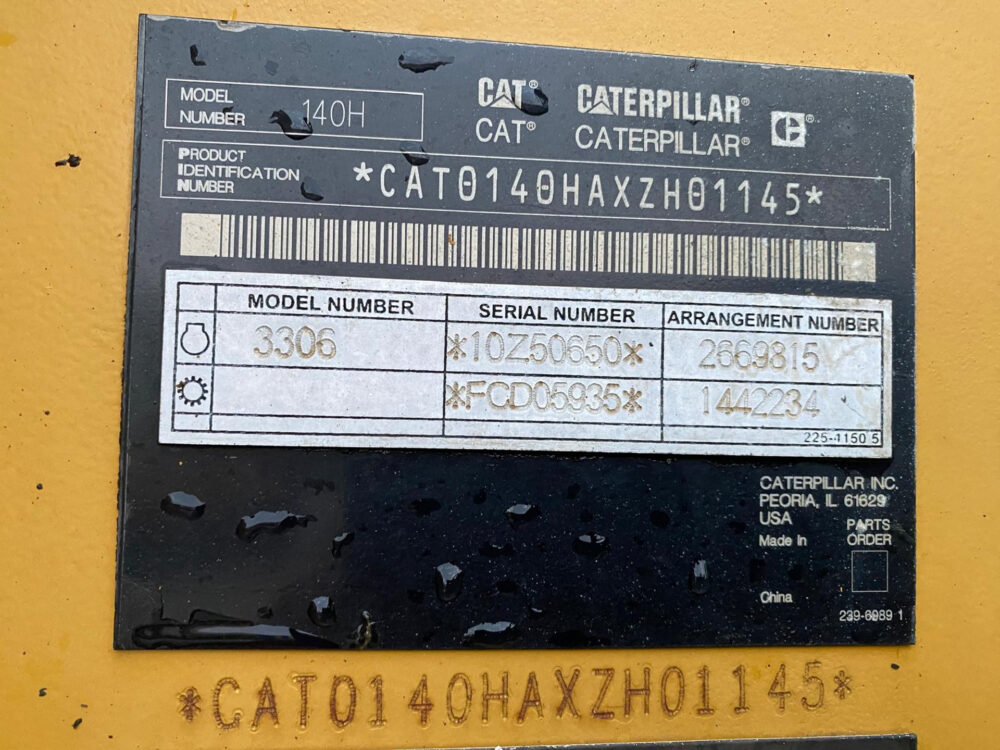 Caterpillar 140 H Grader