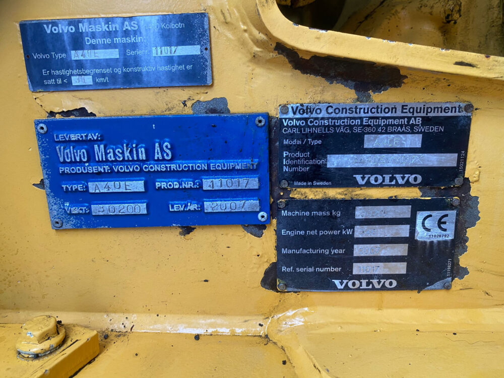 Volvo A40E 6×6 dumper