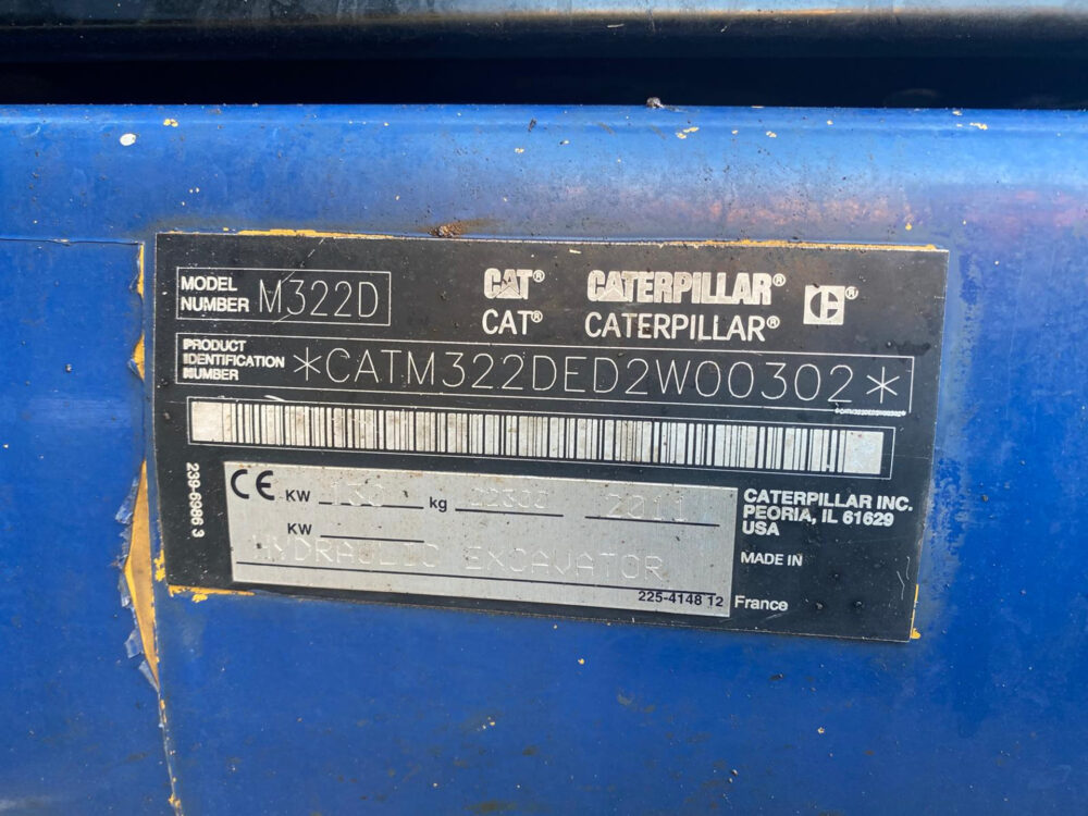 Caterpillar M322D mobiele graafmachine