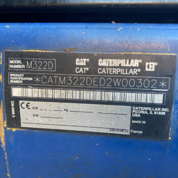 Caterpillar M322D mobiele graafmachine