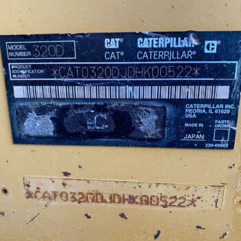 Caterpillar 320 DL 3066 Engine!