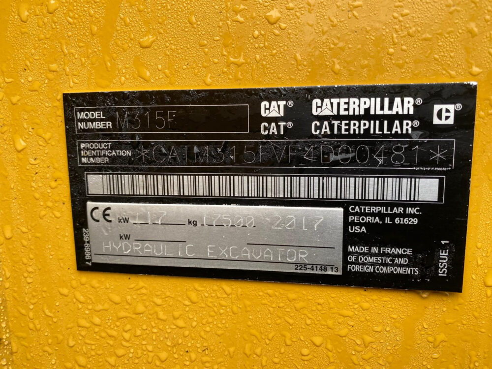 Caterpillar M315F mobiele graafmachine