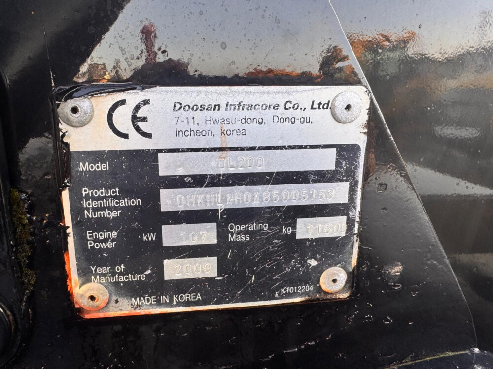 Doosan DL200 wiellader