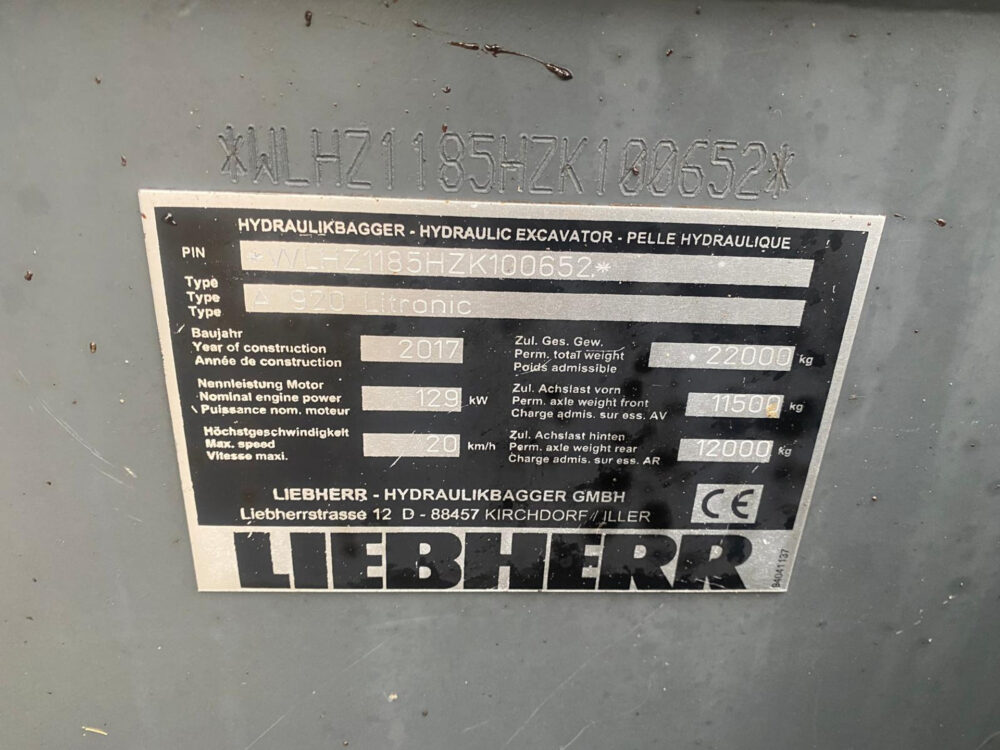 Liebherr A920 mobiele graafmachine