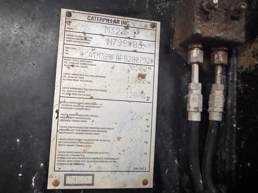 Caterpillar M320F mobiele graafmachine